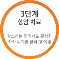 3단계 항암 치료 | 감소하는 면역세포 활성화 항항 부작용 완화 및 억제